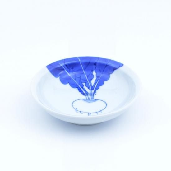 源右衞門 蕪大皿 源右衛門 染錦蕪絵 カブ かぶ絵 5枚