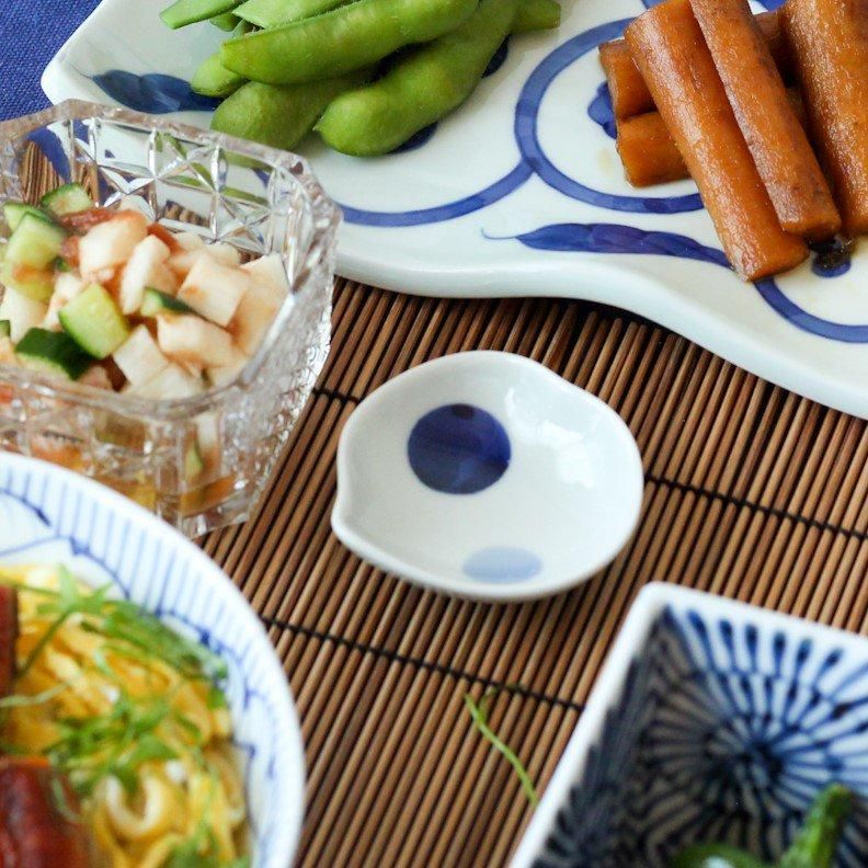 九谷 角福 赤絵 桃紋 豆皿 小皿 １０枚 MO70718 九谷 角福 赤絵 桃紋 豆皿 小皿 10枚 MO70718 九谷 角福 赤絵