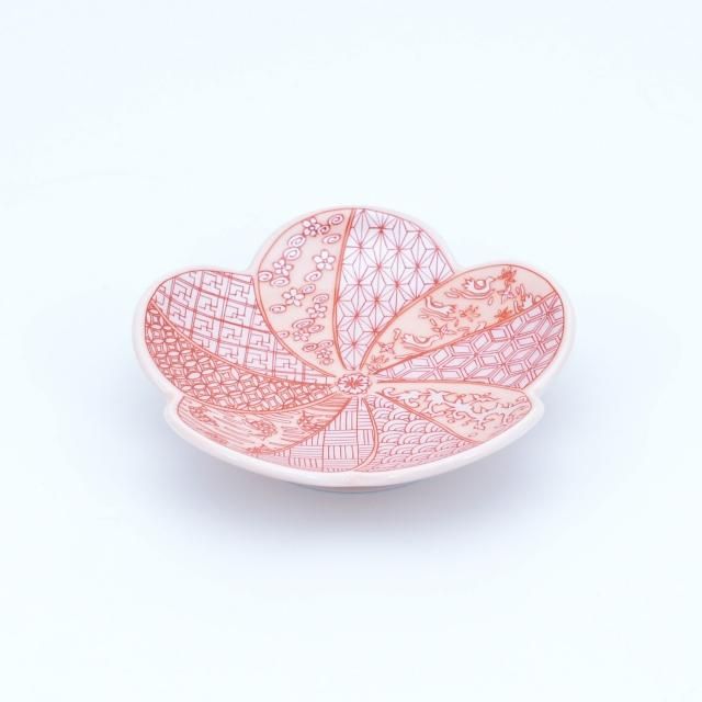 有田焼 幸楽窯 豆皿 小皿 直径約9cm 祥瑞捻梅 銀彩 迎春食器
