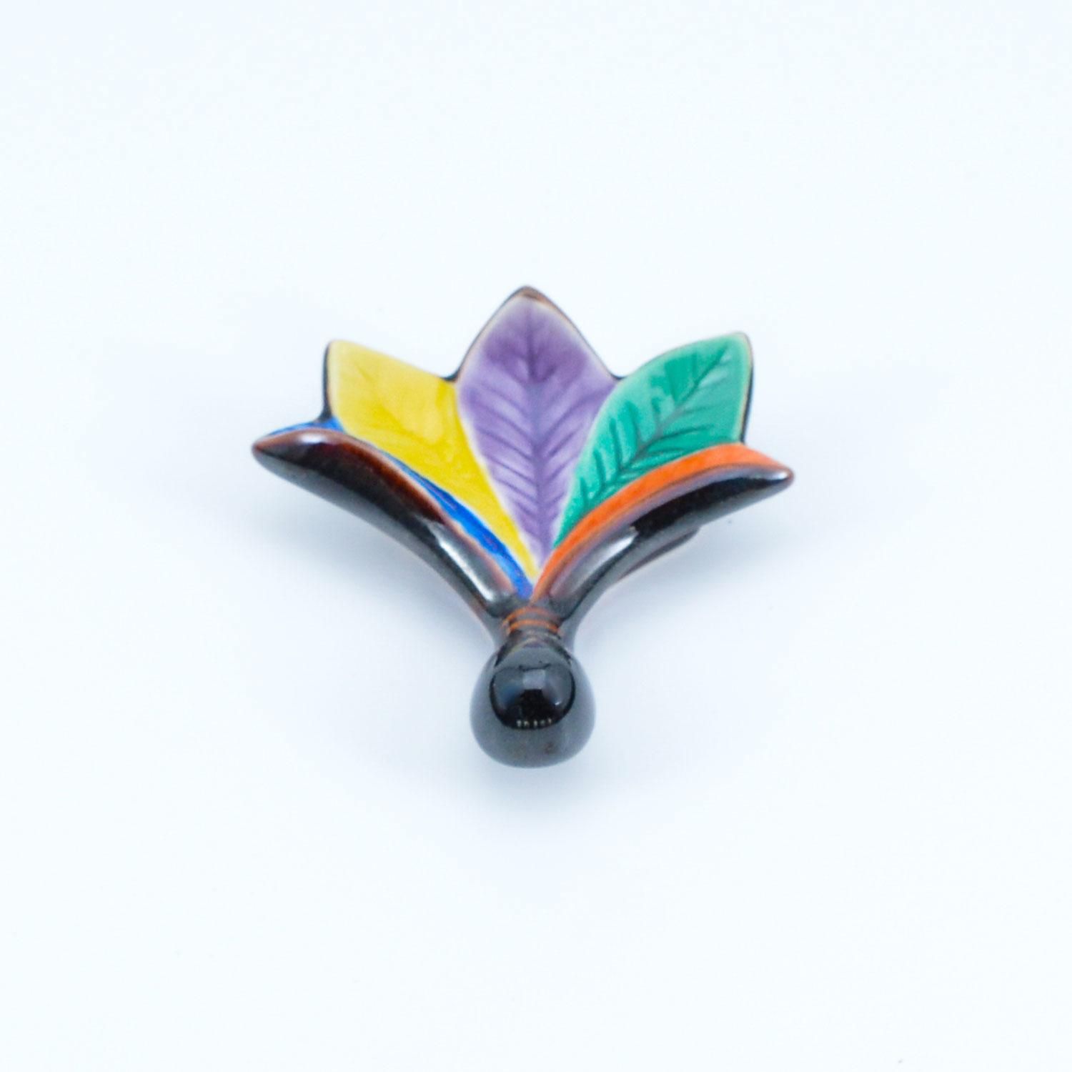 取皿（羽子板）小皿（羽根型）箸置（羽根型）の各5枚セット 錦