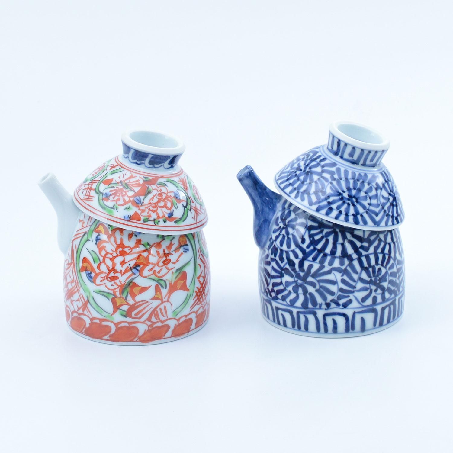 蛸唐草 徳利 | 二口燗の磁器 - 有田焼のまるぶんオンライン