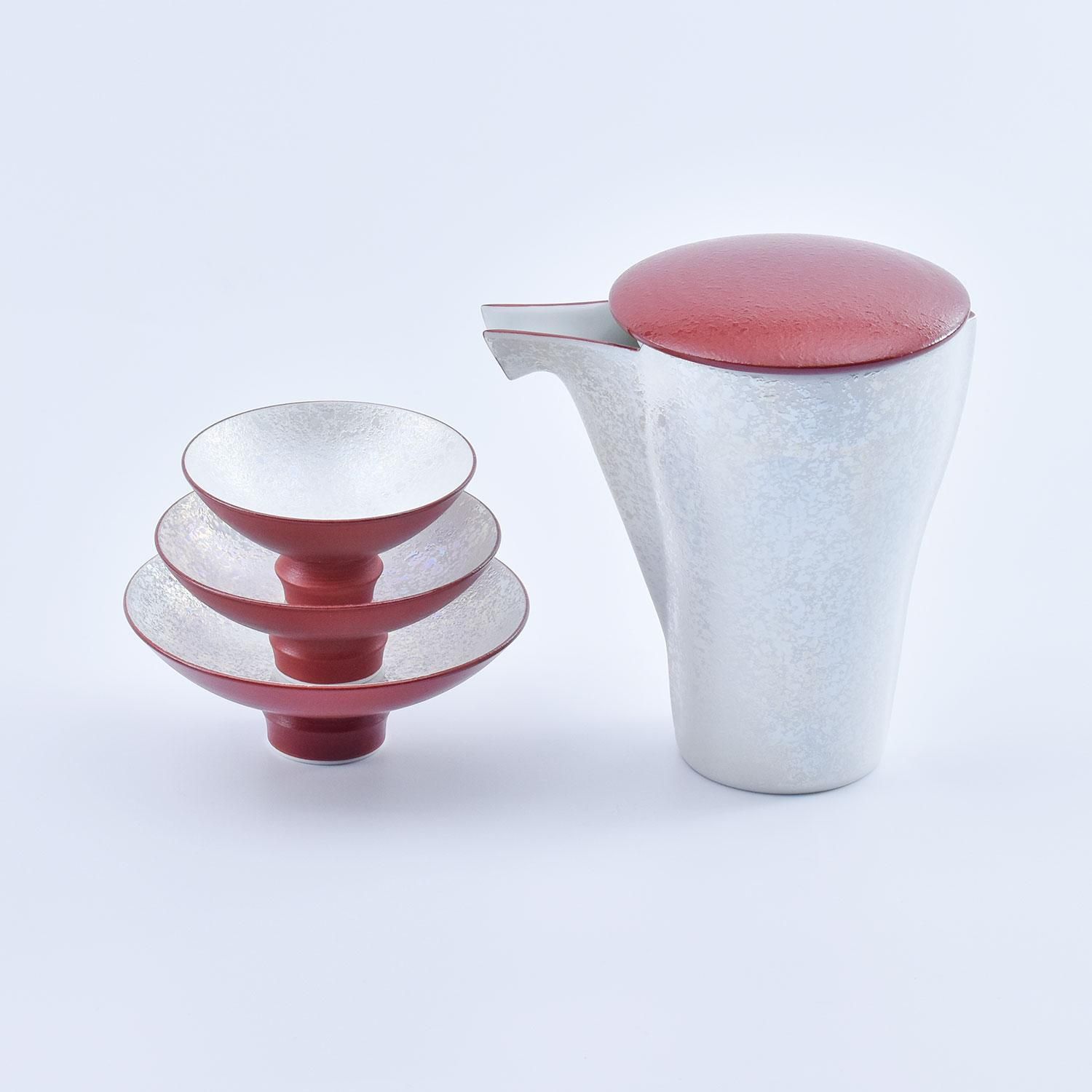 レッドパール 盃(大) | 陶器の美 - 有田焼のまるぶんオンライン