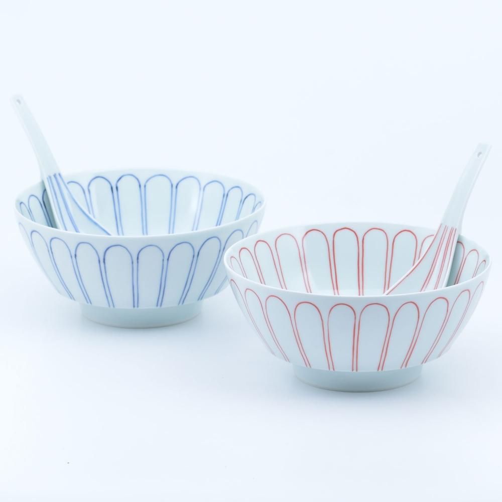 希少】インザムード 萬古焼 直火ラーメン鉢 ペア ラーメン 鉢