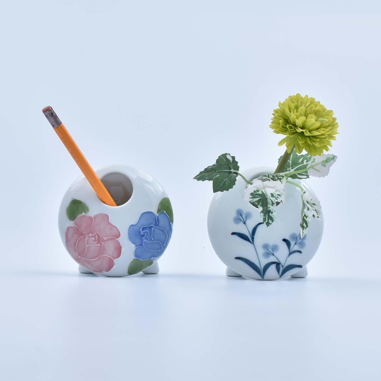 チューリップ一輪挿し | ペン立て - 有田焼のまるぶんオンライン