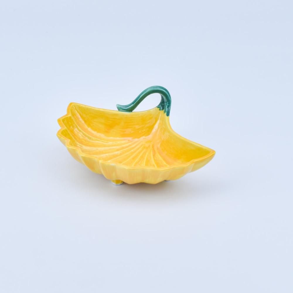 黄交趾一珍花紋蓋付き丼ぶり揃5客セット黄色雑煮碗円菓子碗吸物碗