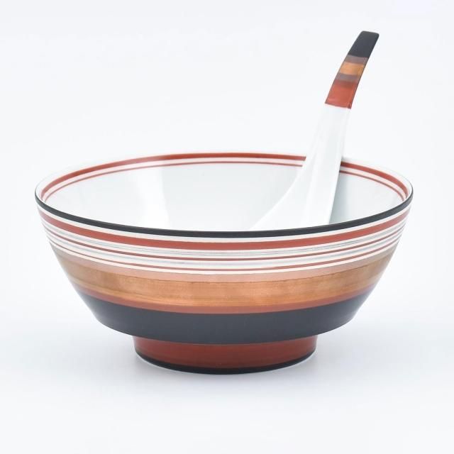 Amazon.co.jp: 有田焼 伝平窯 「 究極の ラーメン鉢 」 窯彩独楽
