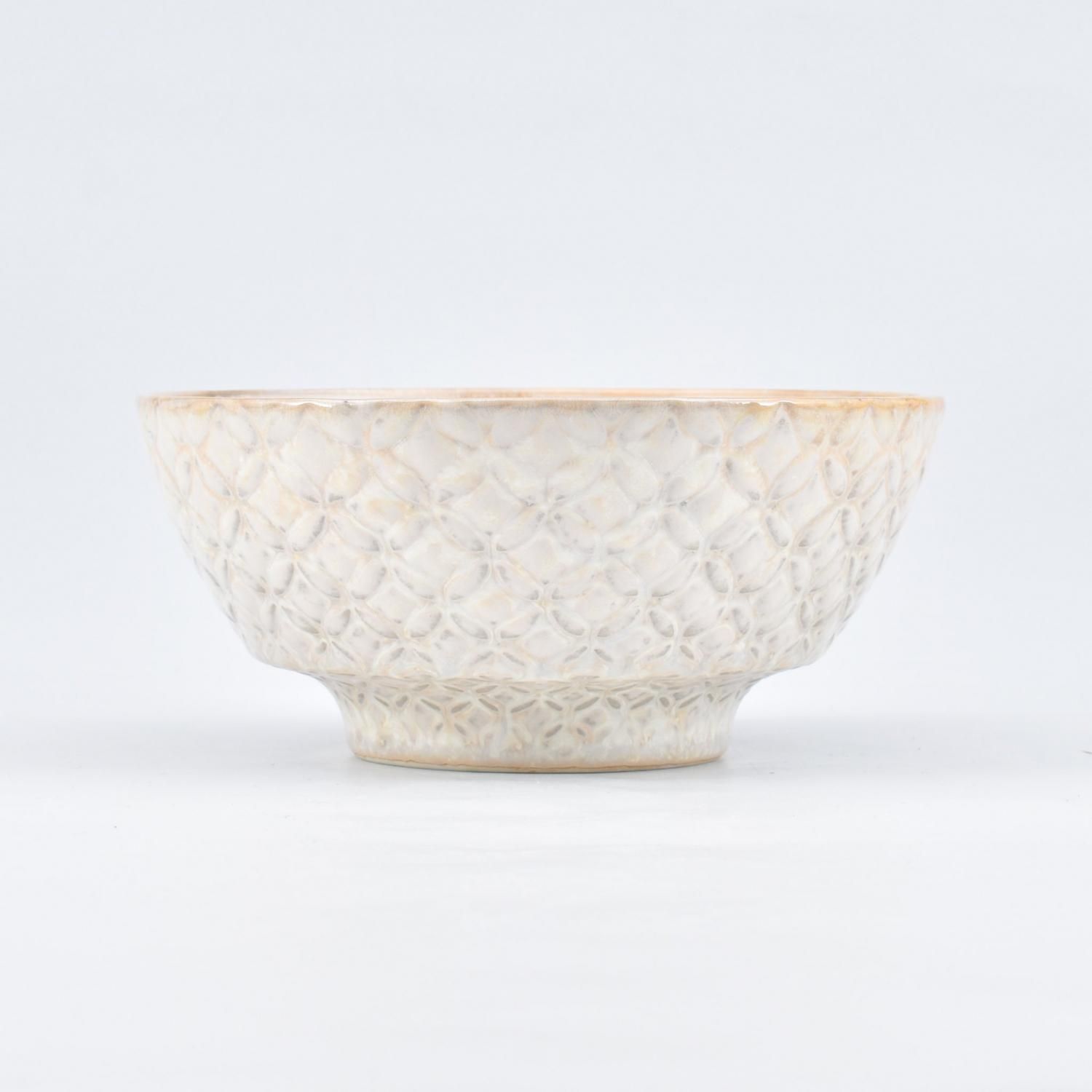 白結晶七宝 ラーメン鉢レンゲセット | 高級陶器 - 有田焼のまるぶん