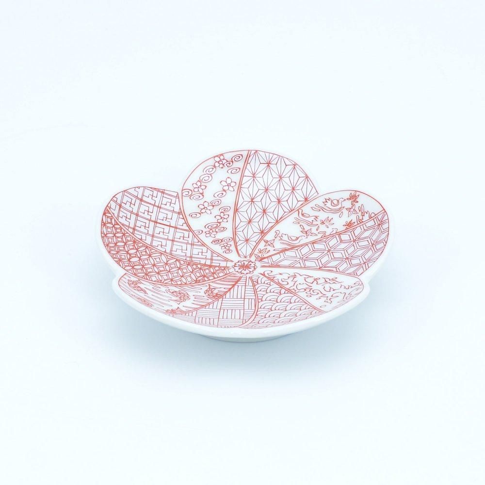 梅形小皿4個セット | 吉祥の器 - 有田焼のまるぶんオンライン 梅形小皿4個セット | 吉祥の器 - 有田焼のまるぶんオンライン