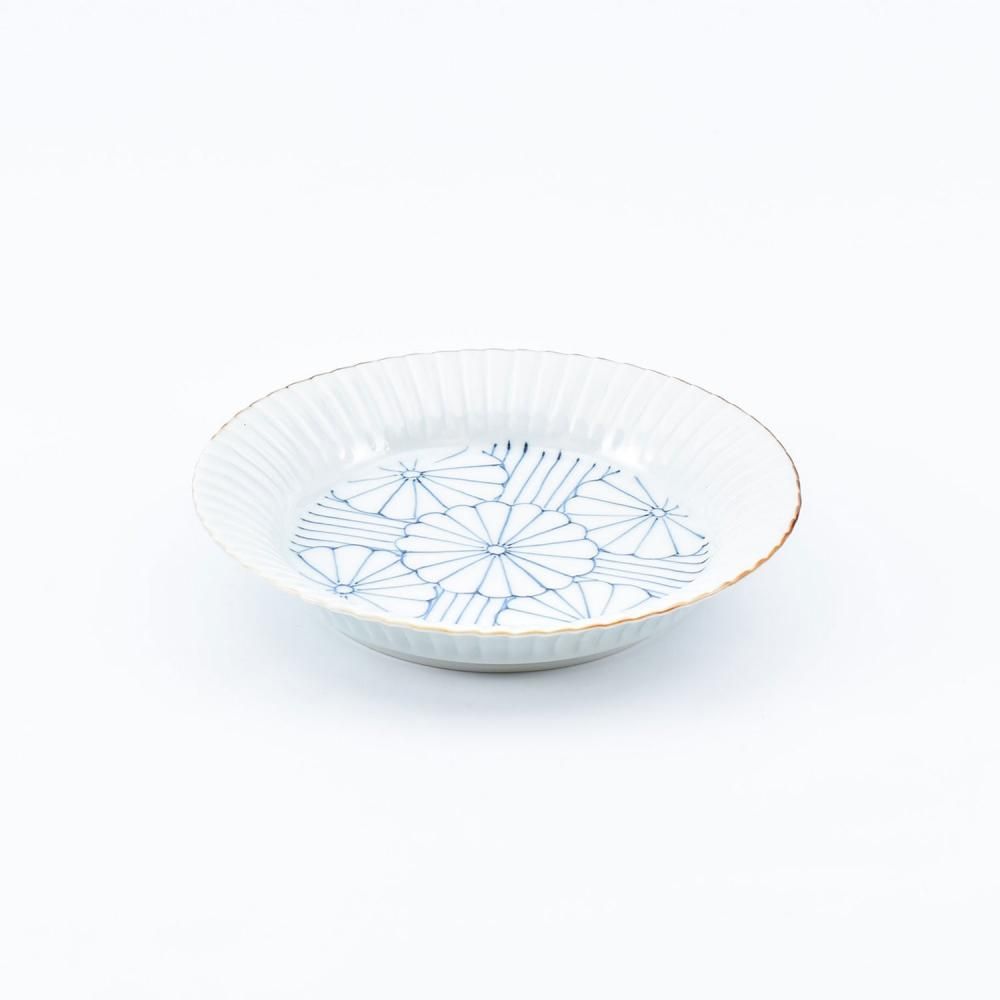 絵瀬戸　菊花型皿 10dccfe18f2d01b0c20b69418ca2a5