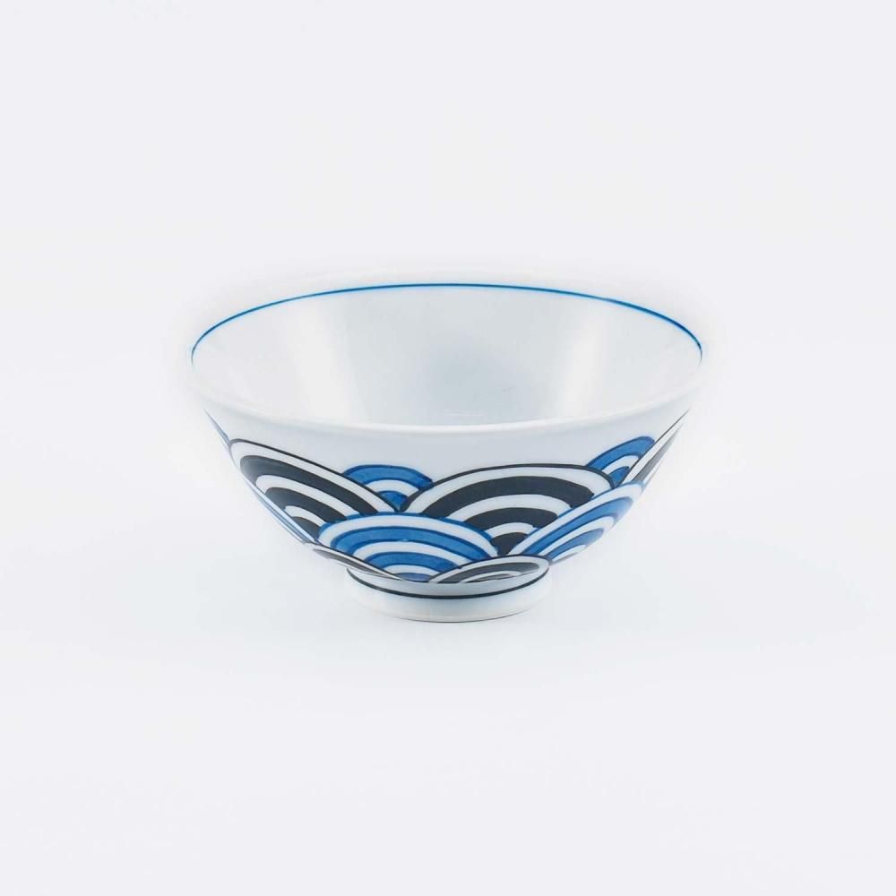 青海波 文様飯碗 10個セット 波佐見焼・三川内焼（長崎県） 【波佐見焼】青海波尽し 飯碗呉〈1個