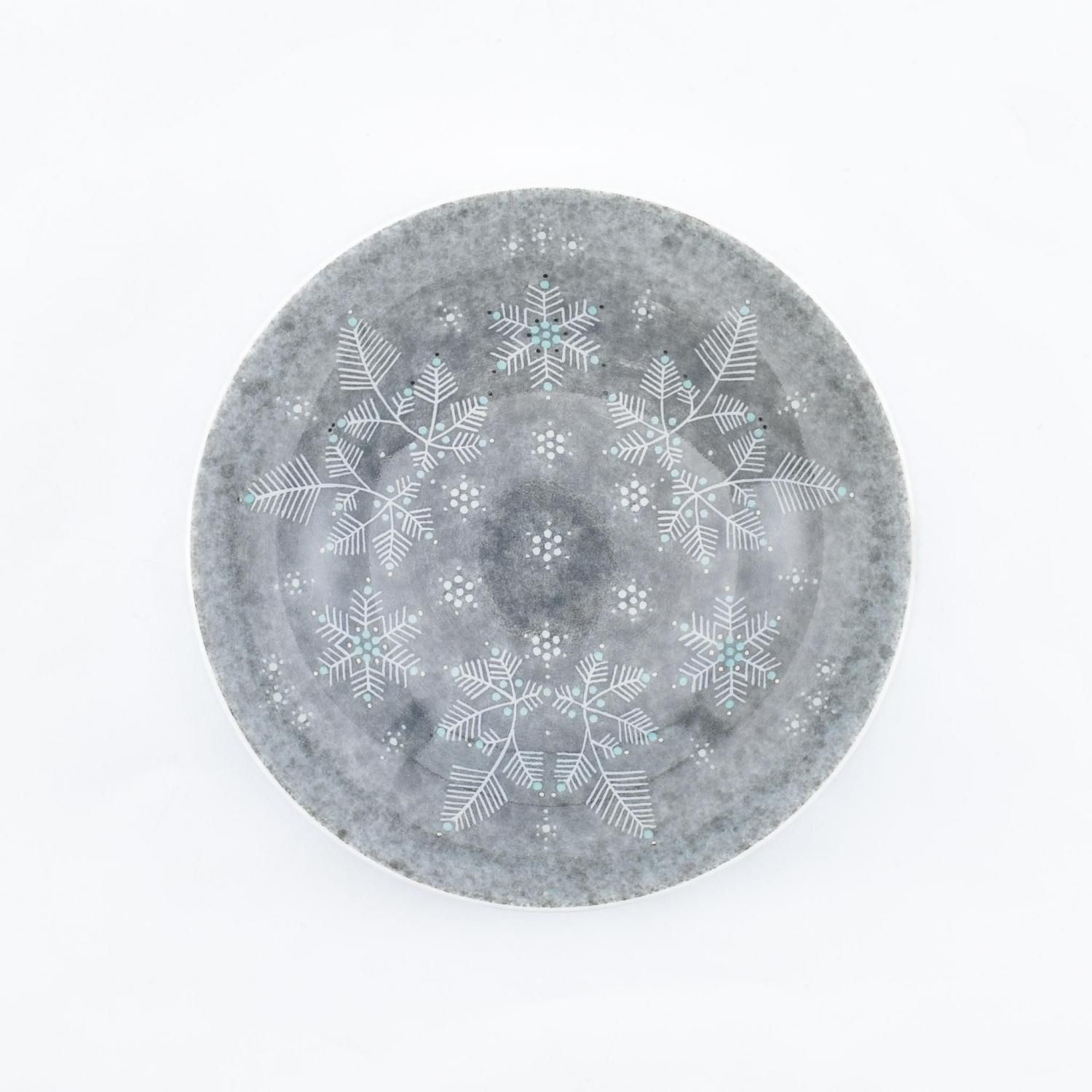 薄墨墨はじき雪文碗皿 | 十四代今泉今右衛門 - 有田焼のまるぶん