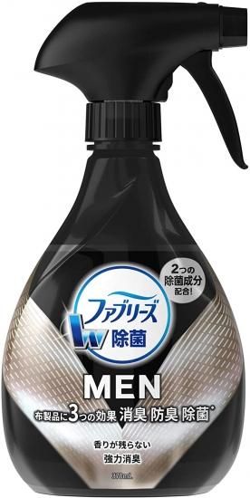 ファブリーズメン 消臭スプレー 布用 W除菌 香りが残らない 本体 370ml 5 はまっこぷらざ