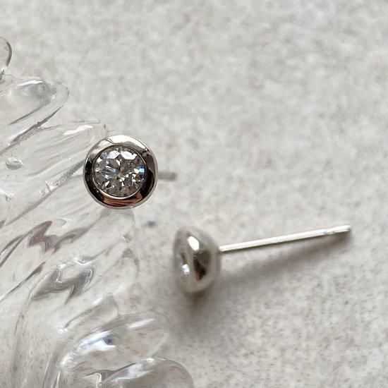 ダイヤモンド0.60ct diamond ピアス pierce pt900 0.1ct diamond pierce (K18YG / K18PG/PT900) - J_Products