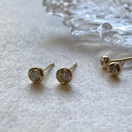 0.1ct diamond pierce (K18YG / K18PG/PT900) - J_Products
