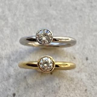 0.3ct diamond ring (K18YG/ PT900/ K18PG) - J_Products 0.3ct diamond ring (K18YG/ PT900/ K18PG) - J_Products
