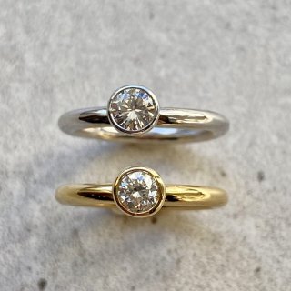 0.3ct diamond ring(K18YG/ PT900/ K18PG)