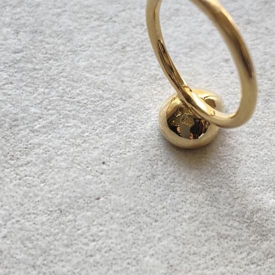 Jproducts K18 teardrop ring S ・ホワイトトパーズ | www