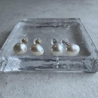 ڸʡK18/PT semibaroque pearl pierce