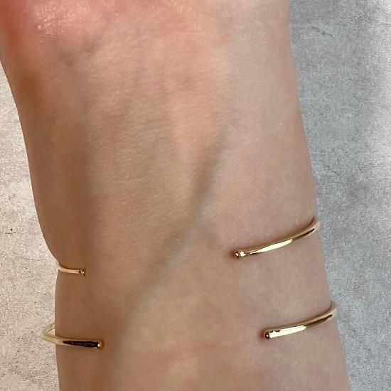 K18 / PT900 diamond line bangle - J_Products