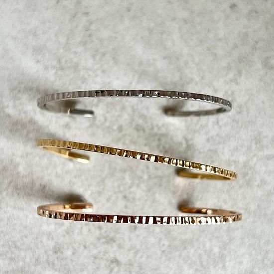 sazanami bangle 01 (K18YG/ PT900 /K18PG) - J_Products