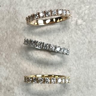 15 eternity diamond ring 01 (K18YG/ PT900/ K18PG)