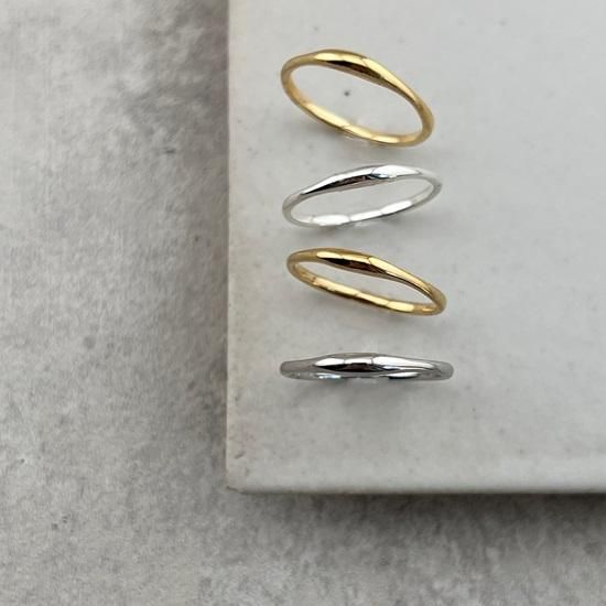 melty ring SS silver925 / K18 / PT - J_Products