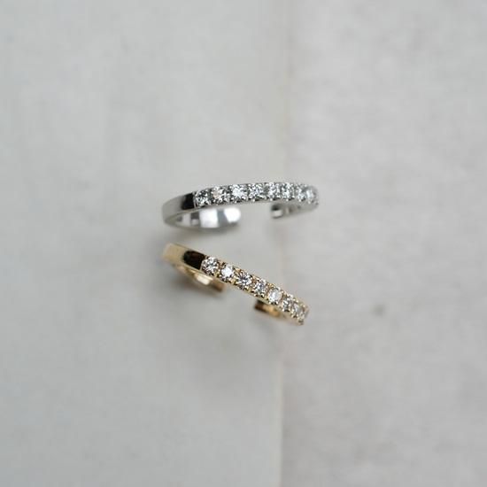 12 half eternity earcuff 00 (K18/PT900) - J_Products