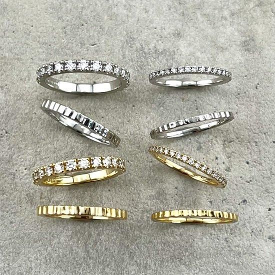 24 eternity diamond ring 00 (K18YG/ PT900/ K18PG) - J_Products