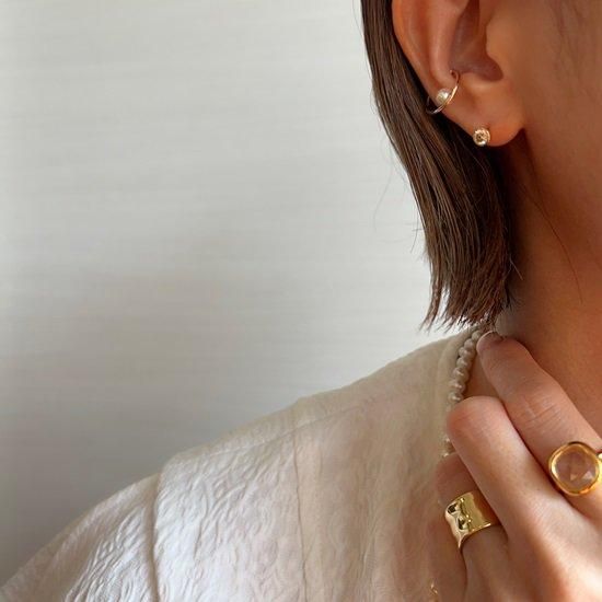 【MIDNIGHT MOMENT】bumpy pearl earcuff イヤカフ☆送料関税込 MIDNIGHT MOMENT】bumpy pearl earcuff イヤカフ☆送料関税込
