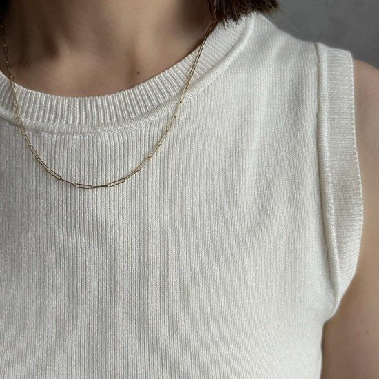 K18 rain chain necklace 50～80cm - J_Products