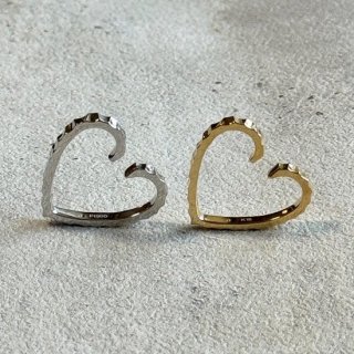 sazanami heart earcuff (K18YG/ PT900 /K18PG)