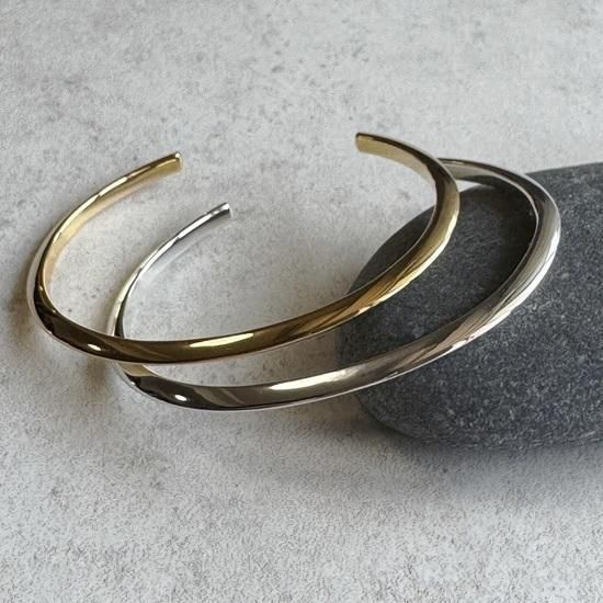 silver925 triangle bangle - J_Products