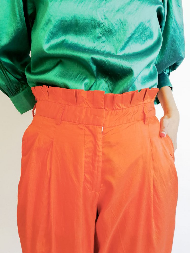 Tucked Pants / orange