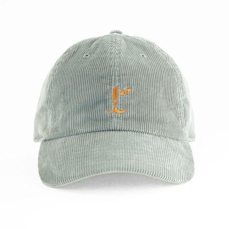 Cat Cap / light grey corduroy (copper  blue)