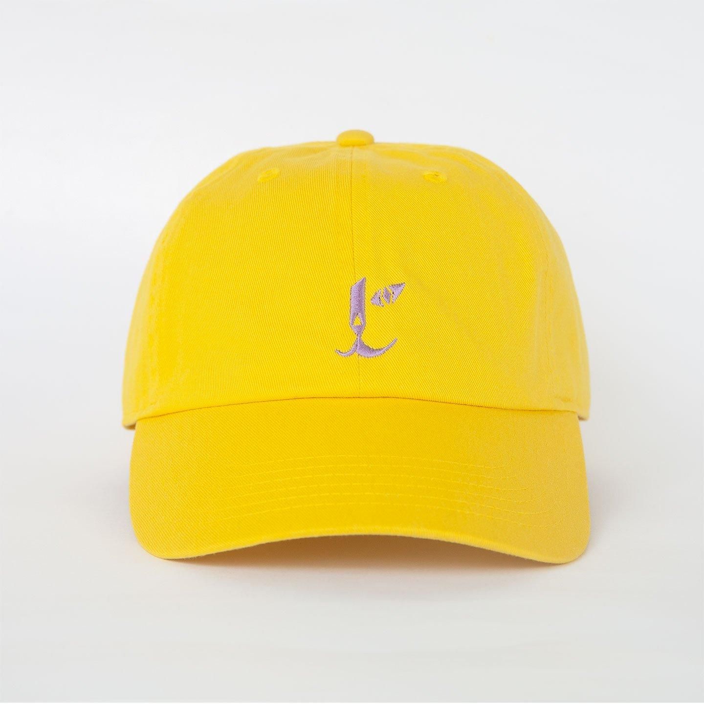 Cat Cap / yellow (lavender  mint)