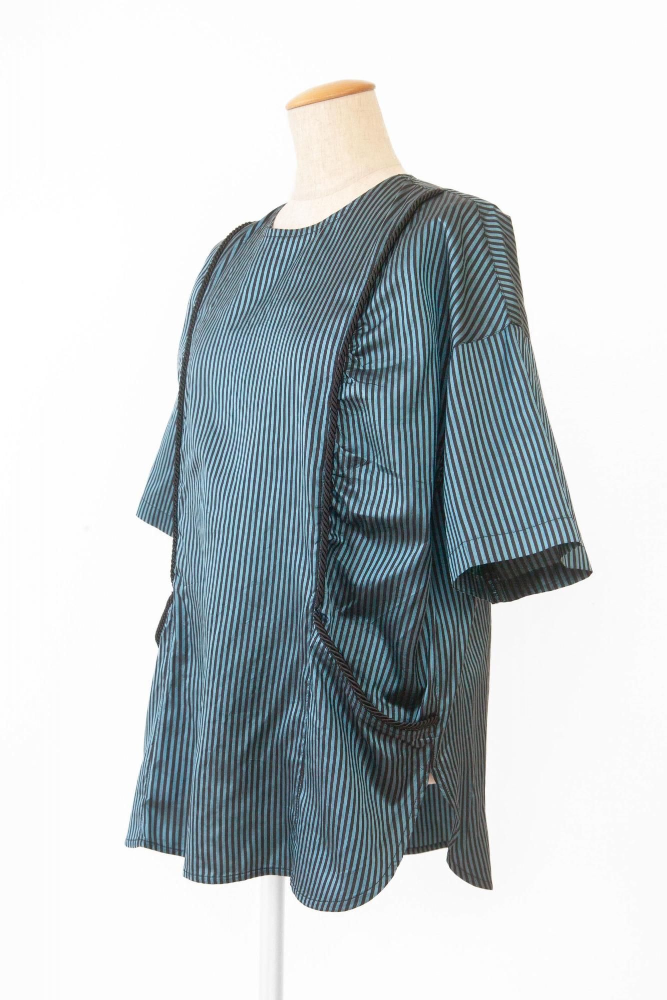Rope Tops / blue  black stripe