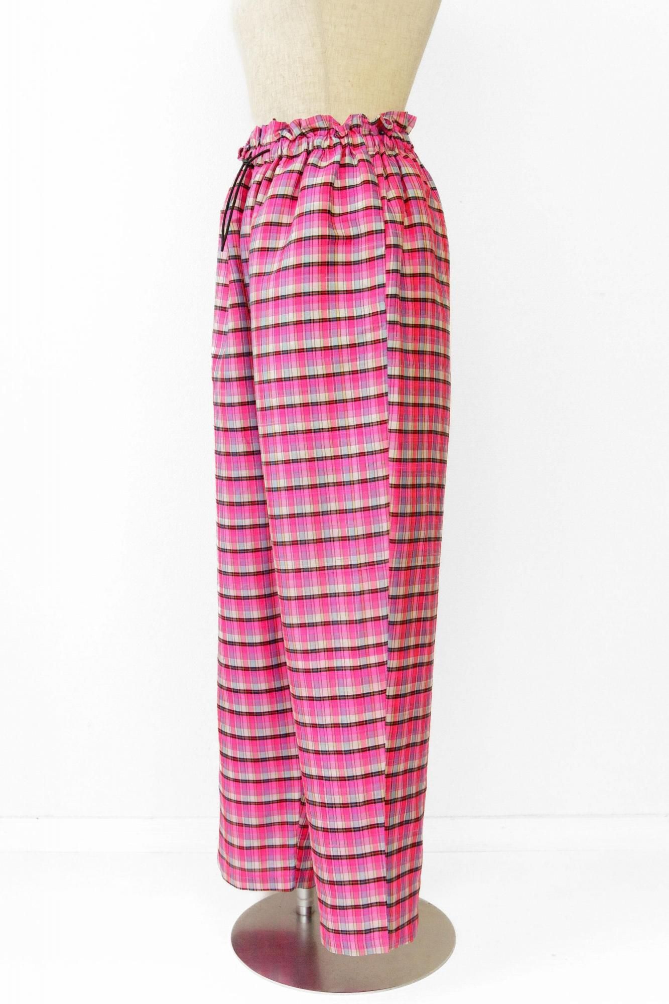 Easy Cozy Pants / pink check