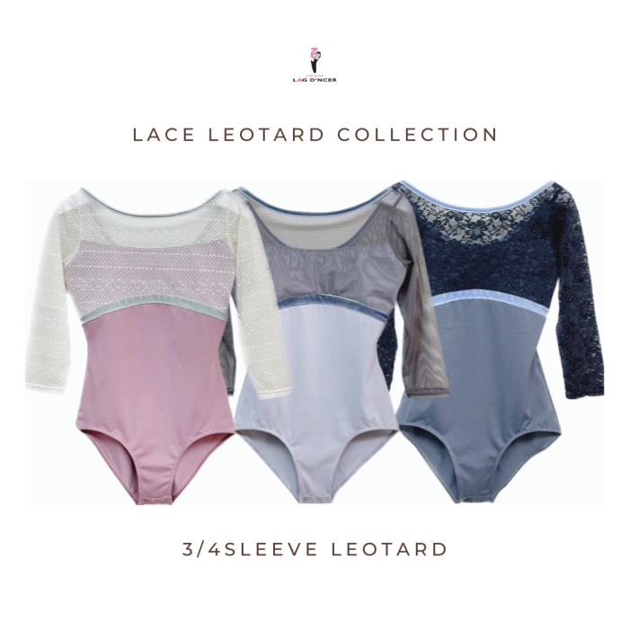 LAG D'NCER》 レースレオタードコレクション 花柄/レース LAG D'NCER》 レースレオタードコレクション 花柄/レース