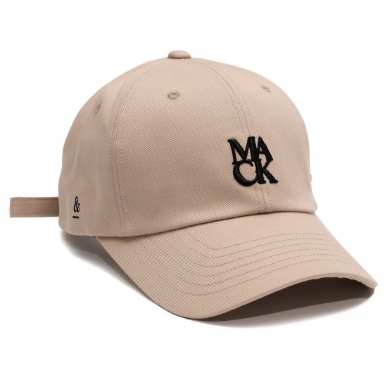 MACK BARRY VOLUME MACK LOGO CAP (BEIGE) - mackbarryjapan