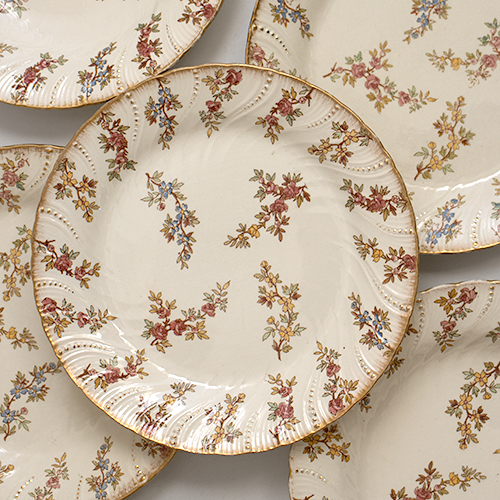 LOUIS XV U&CシリーズSARREGUEMINES平皿3枚セットフランス