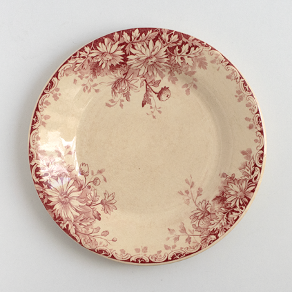 Fleurs d'automne秋の花/Gien - ANTIQUE LEAVES