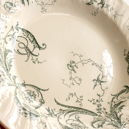 Gien Rinceaux ジアン ランソー 平皿 ディナー φ23.8cm フランス