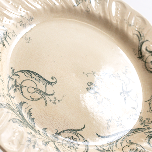 Gien【Rinceaux】ランソー 平皿24cm_E/ジアン Gien【Rinceaux】ランソー 平皿24cm_E/ジアン