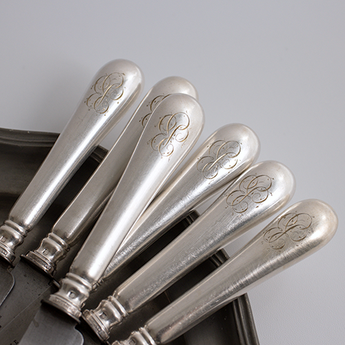 Christofle【BAGUETTE】Monogramテーブルナイフ/クリストフル Christofle【BAGUETTE】Monogramテーブルナイフ/クリストフル