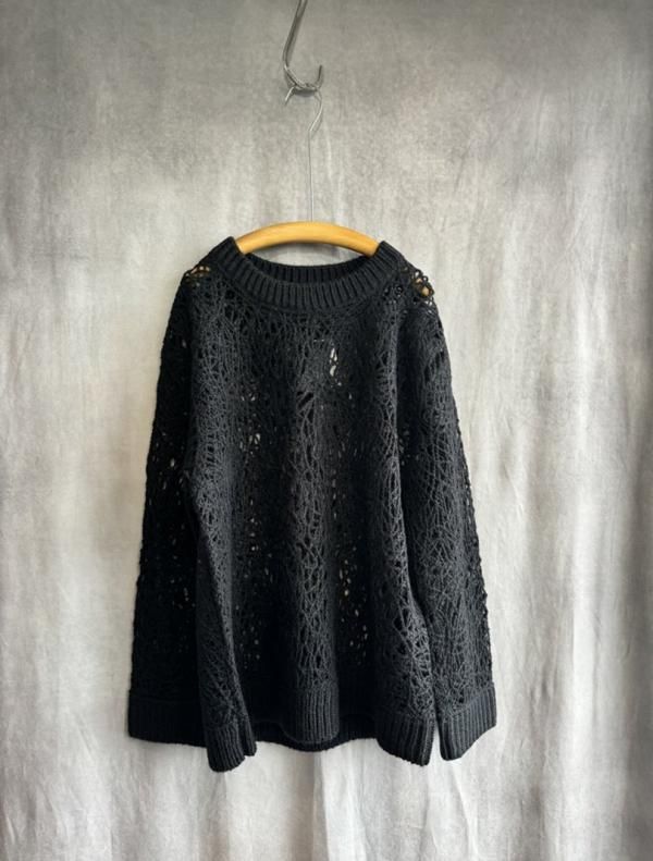 <img class='new_mark_img1' src='https://img.shop-pro.jp/img/new/icons16.gif' style='border:none;display:inline;margin:0px;padding:0px;width:auto;' />mizuiroind ߥ wave yarn crew neck P/O ֥䡼󥯥롼ͥåץ륪С