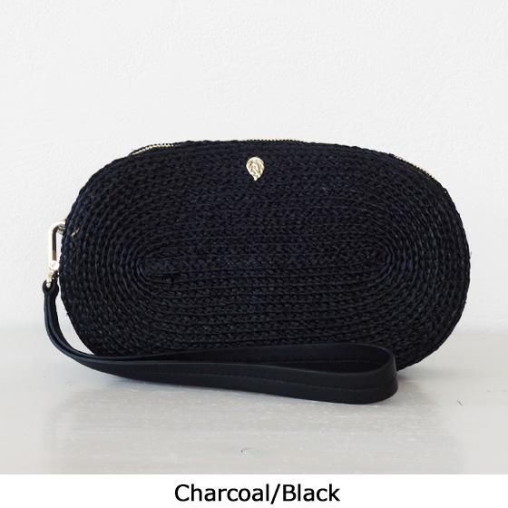 ★ HELEN KAMINSKI ショルダーバッグ　クラッチバッグ　ラフィア 国内正規品] HELEN KAMINSKI ショルダーバッグ ラフィア レザー