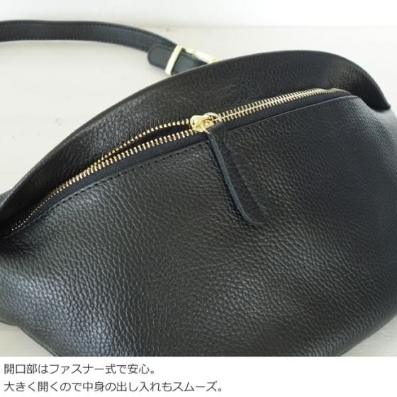 ⭐︎美品⭐︎AULENTTI ボディバッグ 黒 レザー AULENTTI（オウレンティ）の「【AULENTTI/オーレンティー