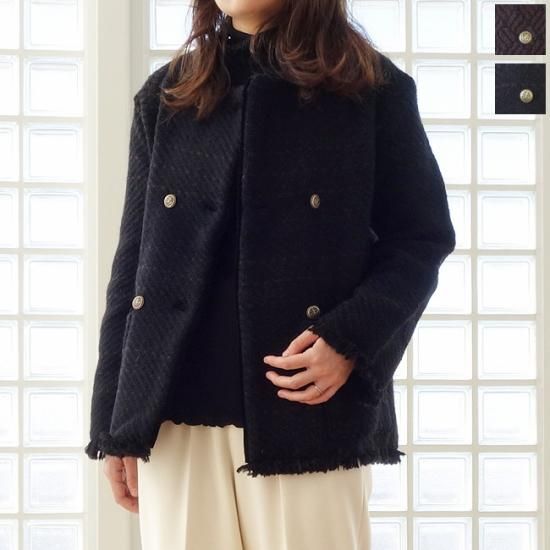 John Branigan (ジョンブラニガン) ダブルジャケット ツイード ノー