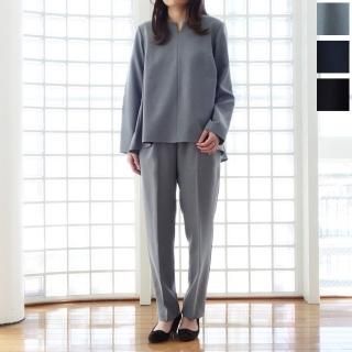 SALE [30%OFF] MICA&DEAL (マイカアンドディール) セットアップ ブラウス パンツ バックティアード 長袖 テーパード 0123304225 返品不可