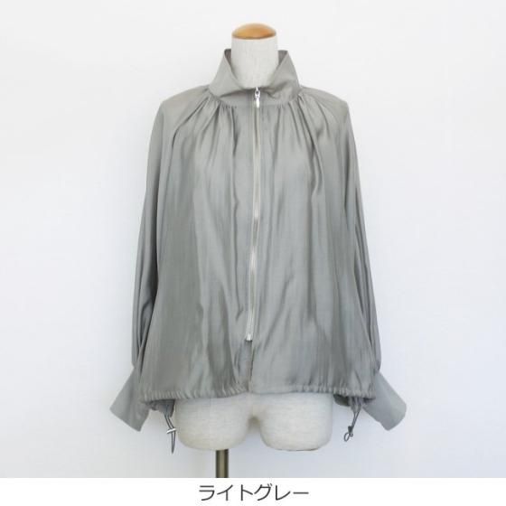 ディニテコリエ パックレイヤードラスターブルゾン 80241219 グレー F Dignite collier 【Dignite collier】ディニテコリエ/パック